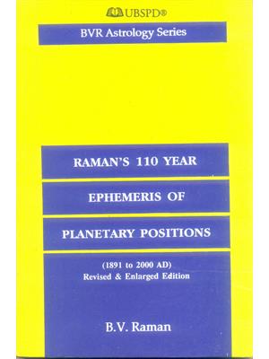 Raman's 110 Year Ephemeris of Planetary Positions