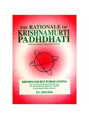 Rationale of Krishnamurti Padhdhati